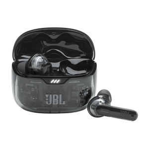 JBL Tune Beam Ghost Edition - Black Ghost - True wireless Noise Cancelling earbuds - Hero